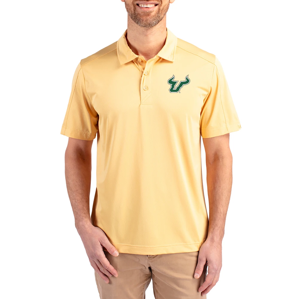 Men's Cutter & Buck South Florida Bulls Prospect Eco Textured Stretch Recycled Polo