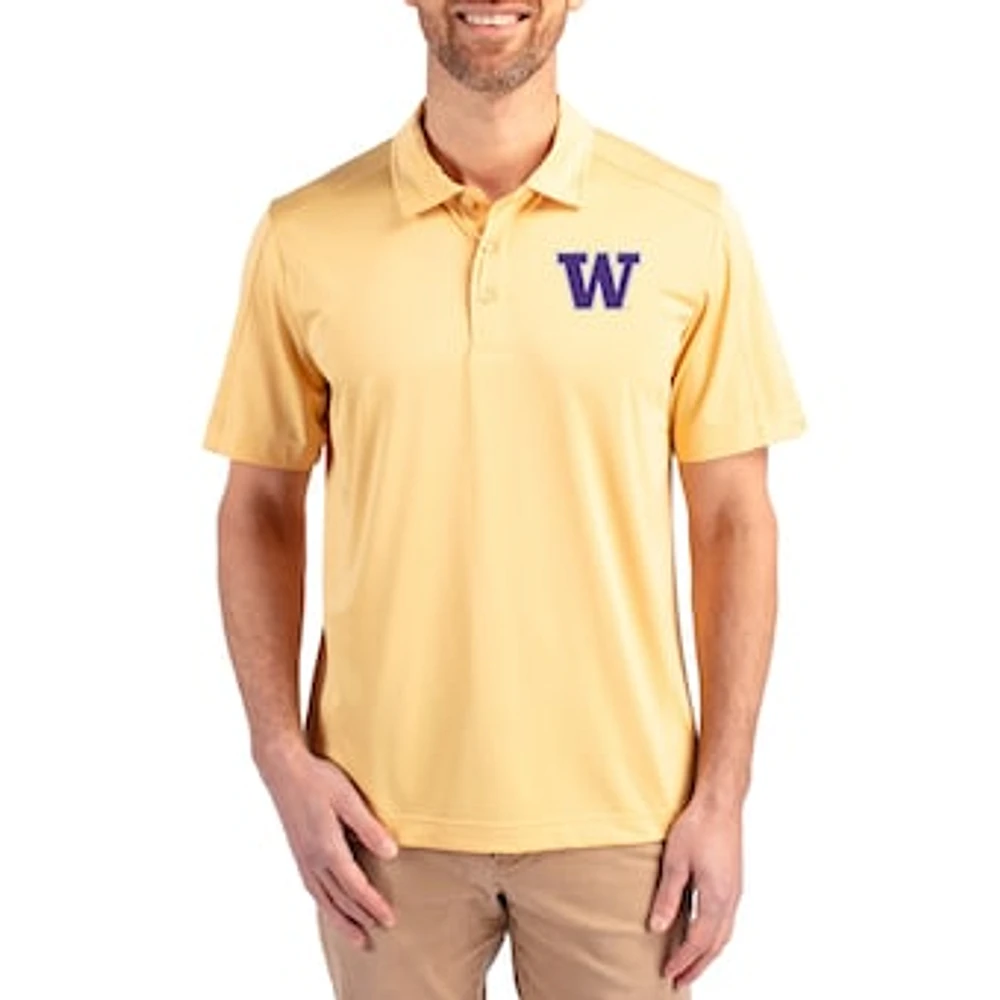 Men's Cutter & Buck Washington Huskies Prospect Eco Textured Stretch Recycled Polo