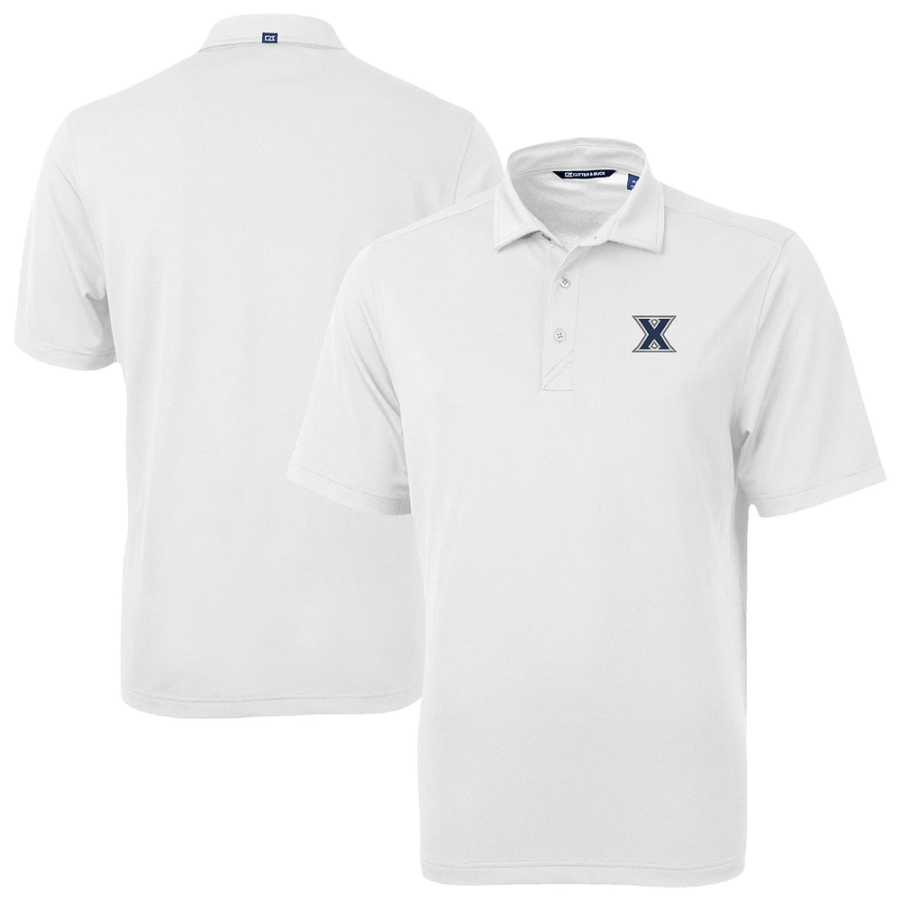 Men's Cutter & Buck Xavier Musketeers Virtue Eco Pique Recycled Polo