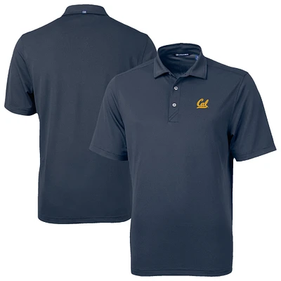 Men's Cutter & Buck Navy Cal Bears Virtue Eco Pique Recycled Polo