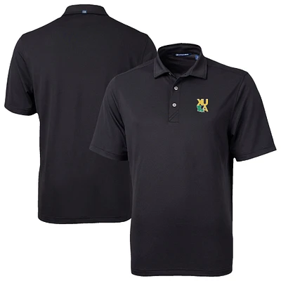 Men's Cutter & Buck Xavier University of Louisiana Gold Rush Virtue Eco Pique Recycled Polo