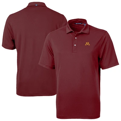 Men's Cutter & Buck Maroon Minnesota Golden Gophers Virtue Eco Pique Recycled Polo