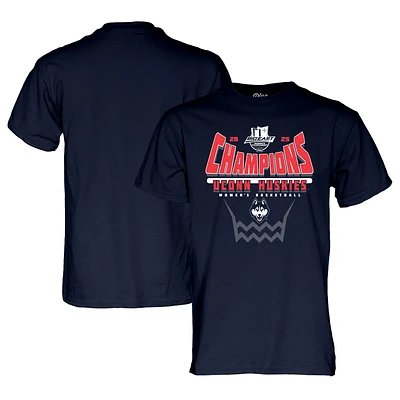 Men's Blue 84 Navy UConn Huskies 2025 Big East Women's Basketball Conference Tournament Champions T-Shirt