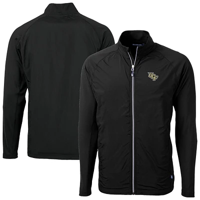 Men's Cutter & Buck UCF Knights Adapt Eco Knit Hybrid Recycled Full-Zip Jacket