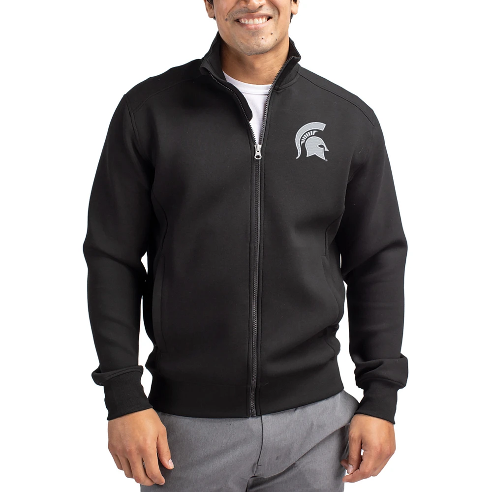 Men's Cutter & Buck Michigan State Spartans Roam Eco Recycled Full-Zip Jacket