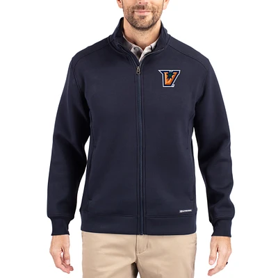 Men's Cutter & Buck Navy Texas-Rio Grande Valley Vaqueros Roam Eco Recycled Full-Zip Jacket