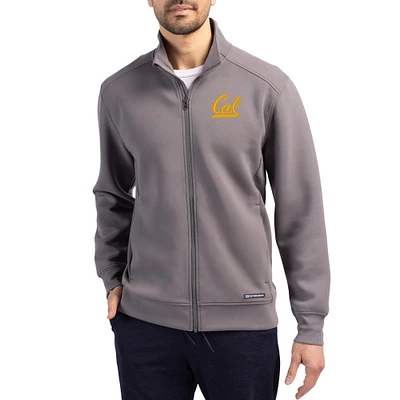 Men's Cutter & Buck Gray Cal Bears Roam Eco Recycled Full-Zip Jacket