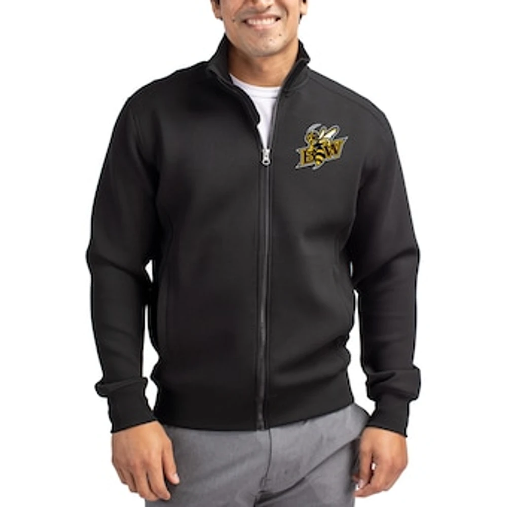 Men's Cutter & Buck Baldwin Wallace Yellow Jackets Roam Eco Recycled Full-Zip Jacket