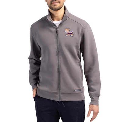Men's Cutter & Buck Clemson Tigers Roam Eco Recycled Full-Zip Jacket