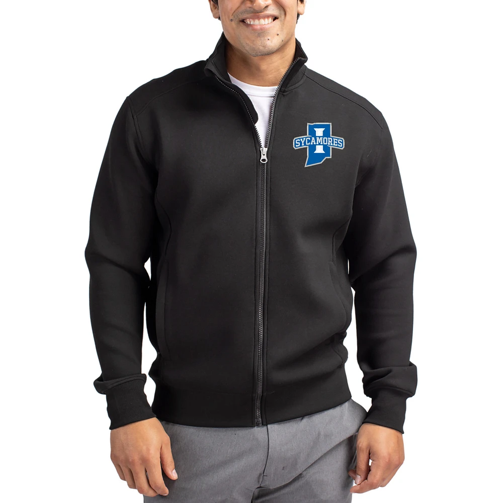 Men's Cutter & Buck Indiana State Sycamores Roam Eco Recycled Full-Zip Jacket