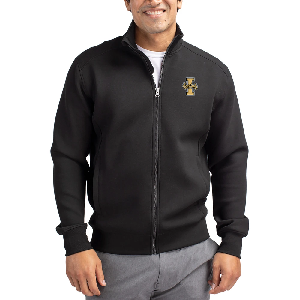 Men's Cutter & Buck Black Idaho Vandals Roam Eco Recycled Full-Zip Jacket