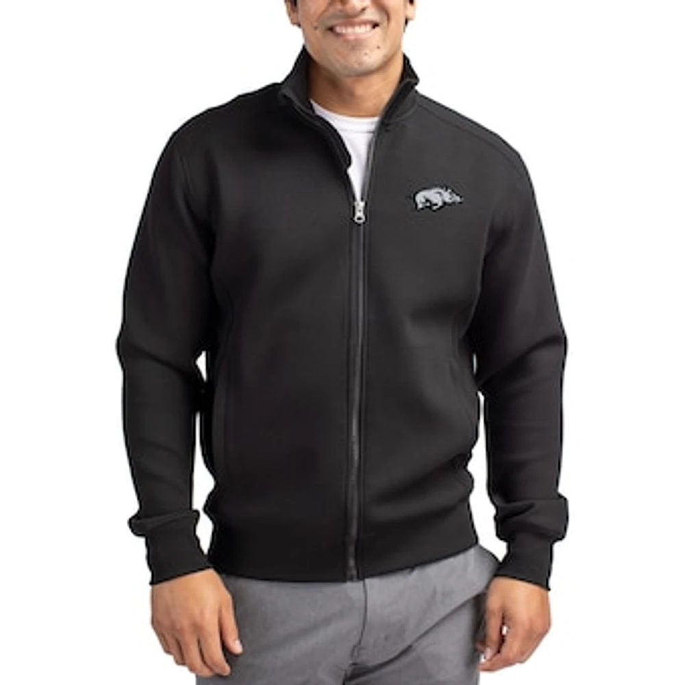 Men's Cutter & Buck Arkansas Razorbacks Roam Eco Recycled Full-Zip Jacket