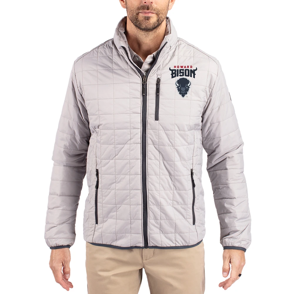 Men's Cutter & Buck Howard Bison Rainier Eco Insulated PrimaLoft Full-Zip Puffer Jacket
