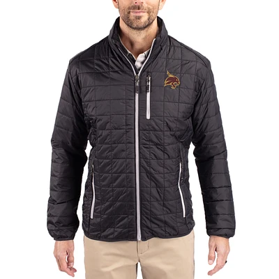 Men's Cutter & Buck Texas State Bobcats Rainier Eco Insulated PrimaLoft Full-Zip Puffer Jacket