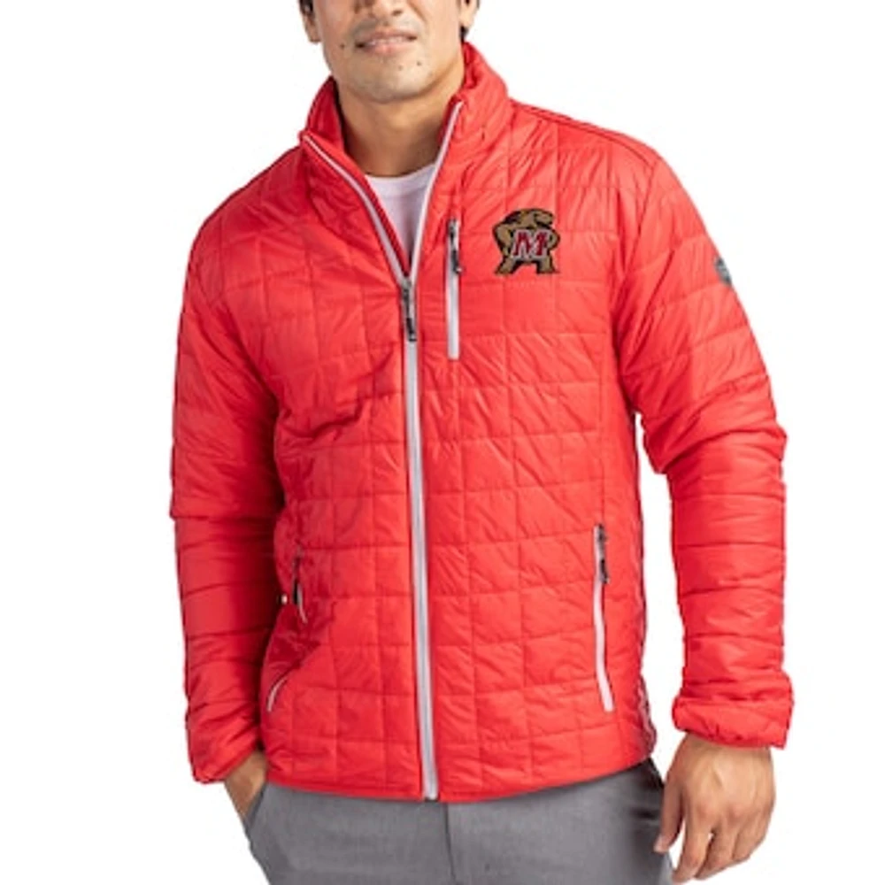 Men's Cutter & Buck Maryland Terrapins Rainier Eco Insulated PrimaLoft Full-Zip Puffer Jacket