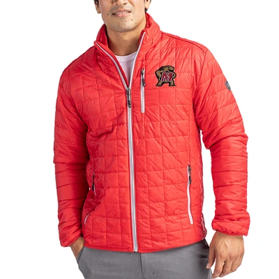Men's Cutter & Buck Maryland Terrapins Rainier Eco Insulated PrimaLoft Full-Zip Puffer Jacket