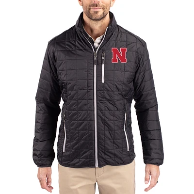 Men's Cutter & Buck Nebraska Huskers Rainier Eco Insulated PrimaLoft Full-Zip Puffer Jacket