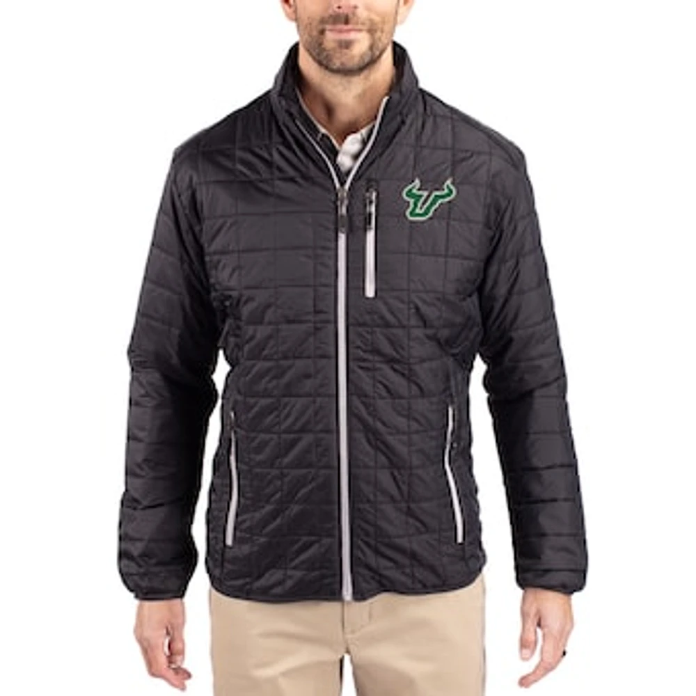 Men's Cutter & Buck South Florida Bulls Rainier Eco Insulated PrimaLoft Full-Zip Puffer Jacket