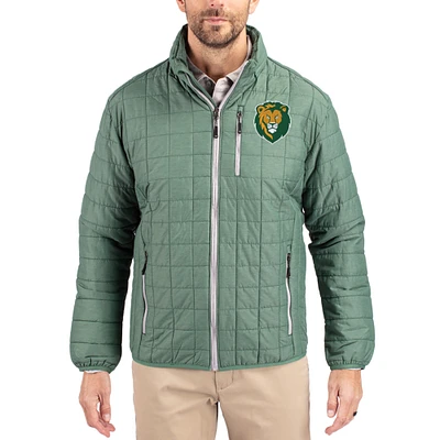Men's Cutter & Buck Hunter Green Southeastern Louisiana Lions Rainier Eco Insulated PrimaLoft Full-Zip Puffer Jacket