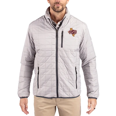 Men's Cutter & Buck Midwestern State Mustangs Rainier Eco Insulated PrimaLoft Full-Zip Puffer Jacket