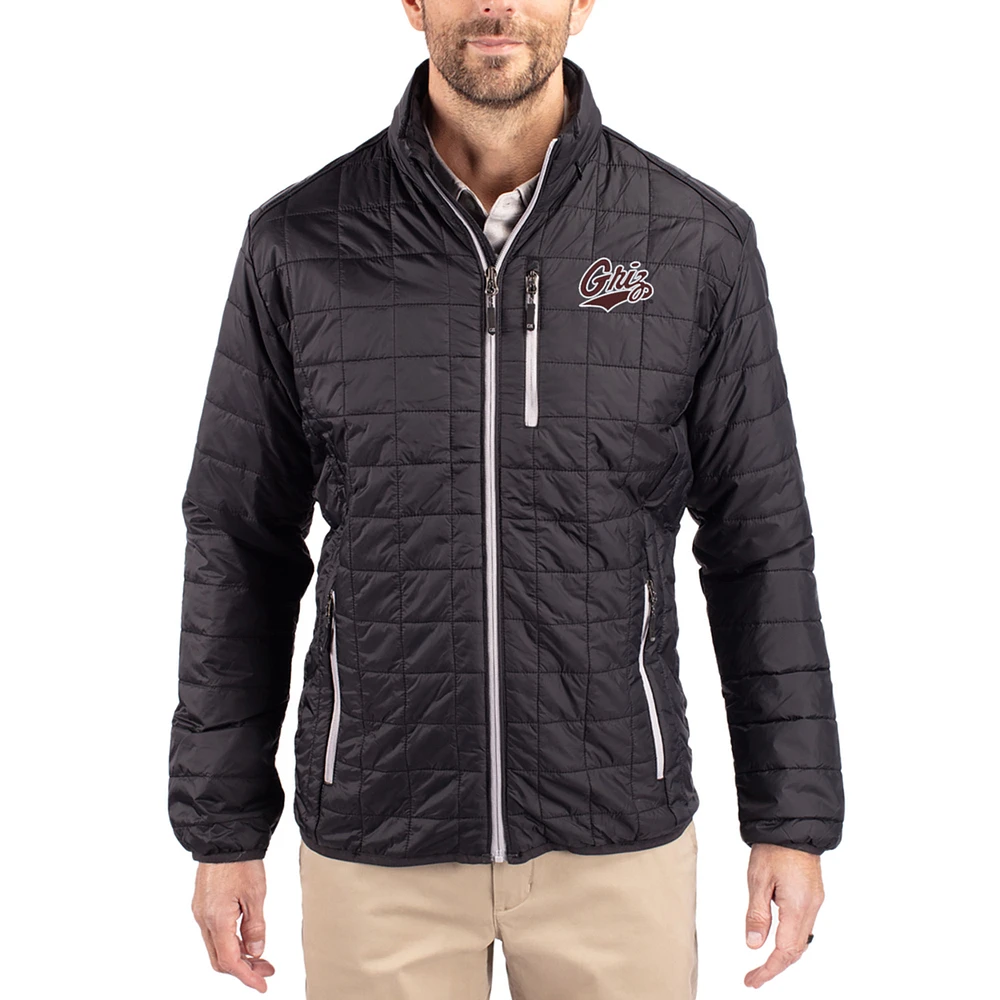 Men's Cutter & Buck Montana Grizzlies Rainier Eco Insulated PrimaLoft Full-Zip Puffer Jacket