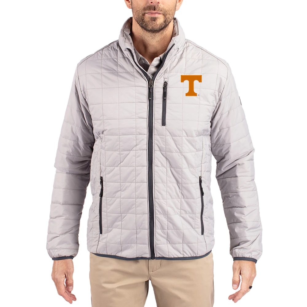 Men's Cutter & Buck Tennessee Volunteers Rainier Eco Insulated PrimaLoft Full-Zip Puffer Jacket