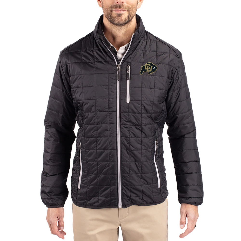 Men's Cutter & Buck Colorado Buffaloes Rainier Eco Insulated PrimaLoft Full-Zip Puffer Jacket