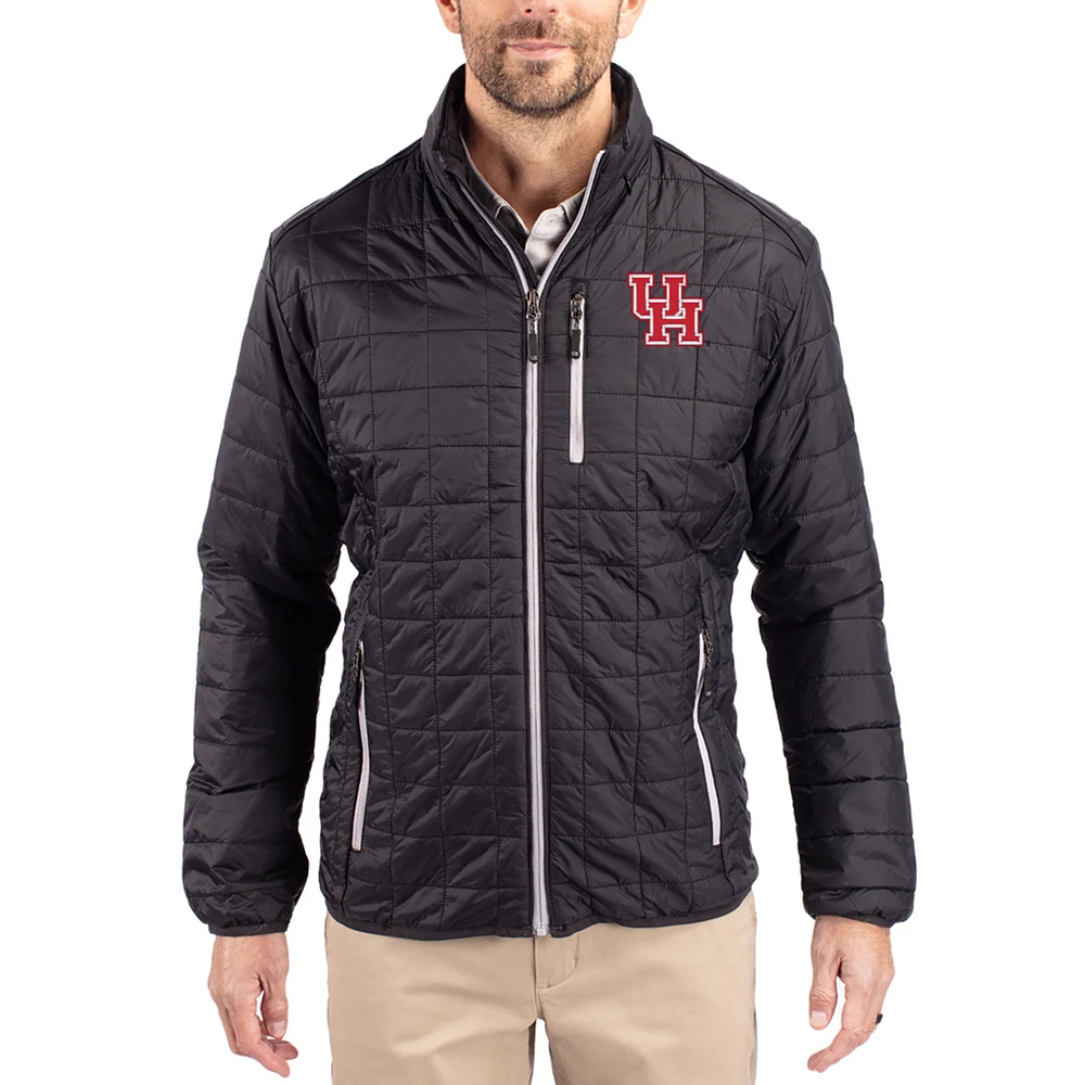 Men's Cutter & Buck Houston Cougars Rainier Eco Insulated PrimaLoft Full-Zip Puffer Jacket