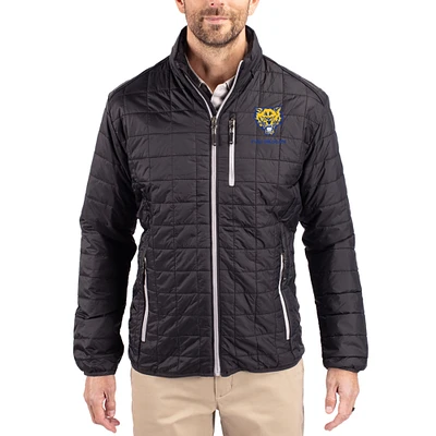 Men's Cutter & Buck Fort Valley State Wildcats Rainier Eco Insulated PrimaLoft Full-Zip Puffer Jacket