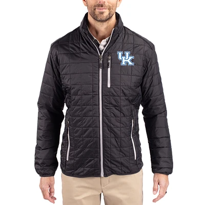 Men's Cutter & Buck Kentucky Wildcats Rainier Eco Insulated PrimaLoft Full-Zip Puffer Jacket