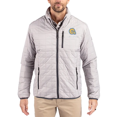 Men's Cutter & Buck Albany State Golden Rams Rainier Eco Insulated PrimaLoft Full-Zip Puffer Jacket