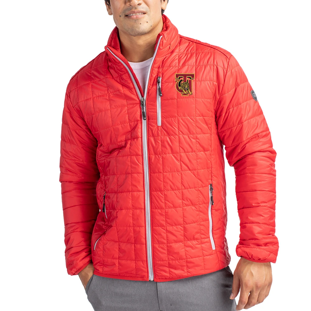 Men's Cutter & Buck Tuskegee Golden Tigers Rainier Eco Insulated PrimaLoft Full-Zip Puffer Jacket