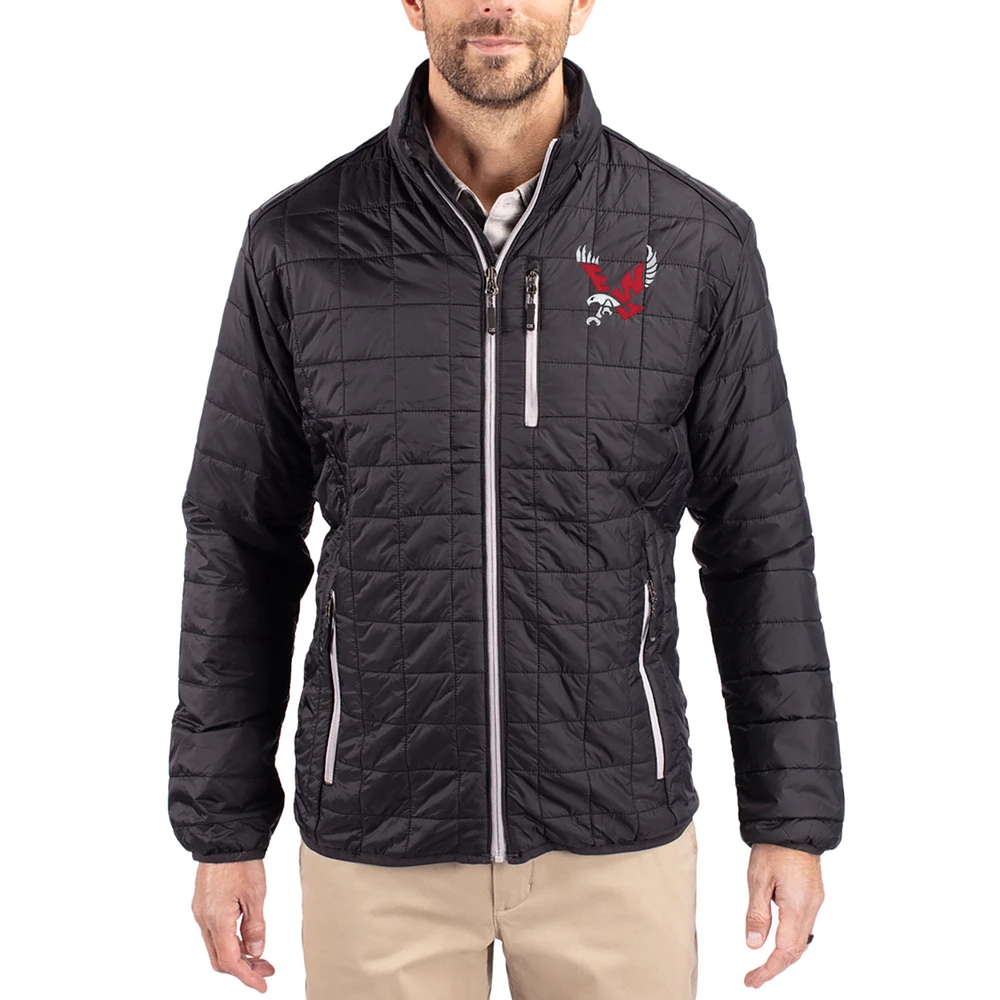 Men's Cutter & Buck Eastern Washington Eagles Rainier Eco Insulated PrimaLoft Full-Zip Puffer Jacket