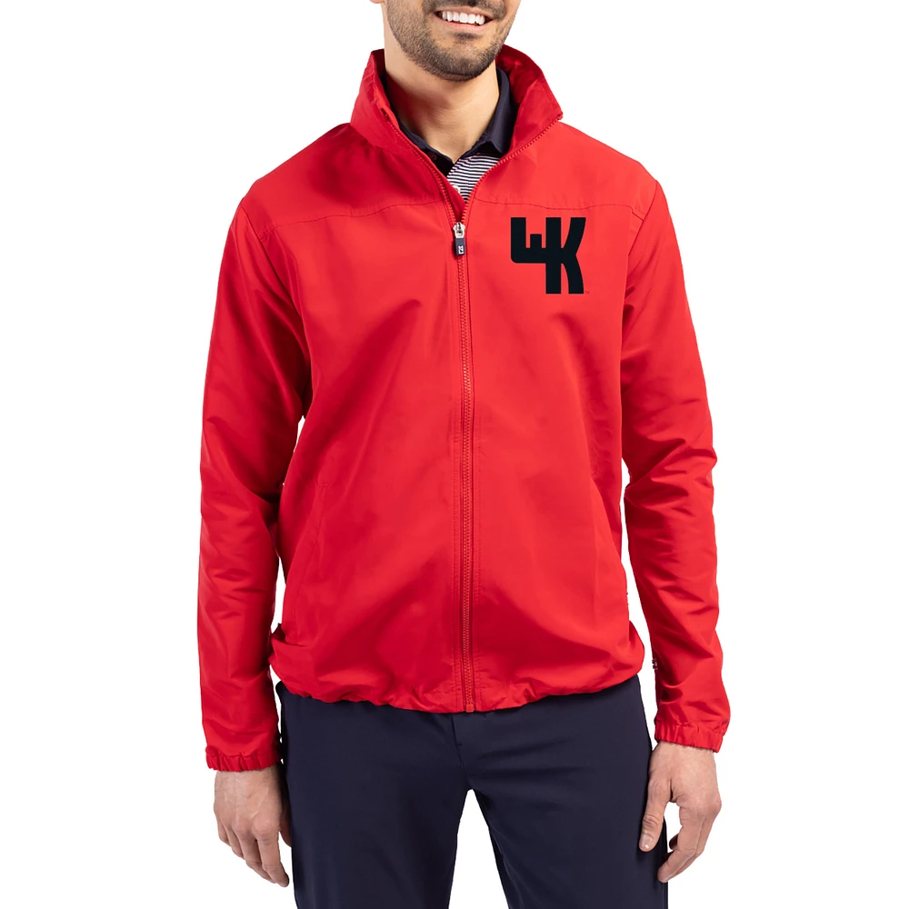 Men's Cutter & Buck Western Kentucky Hilltoppers Charter Eco Recycled Full-Zip Jacket