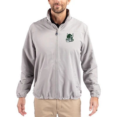 Men's Cutter & Buck Portland State Vikings Charter Eco Recycled Full-Zip Jacket