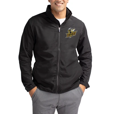 Men's Cutter & Buck Baldwin Wallace Yellow Jackets Charter Eco Recycled Full-Zip Jacket