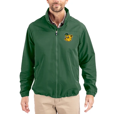 Men's Cutter & Buck Hunter Green Baylor Bears Charter Eco Recycled Full-Zip Jacket