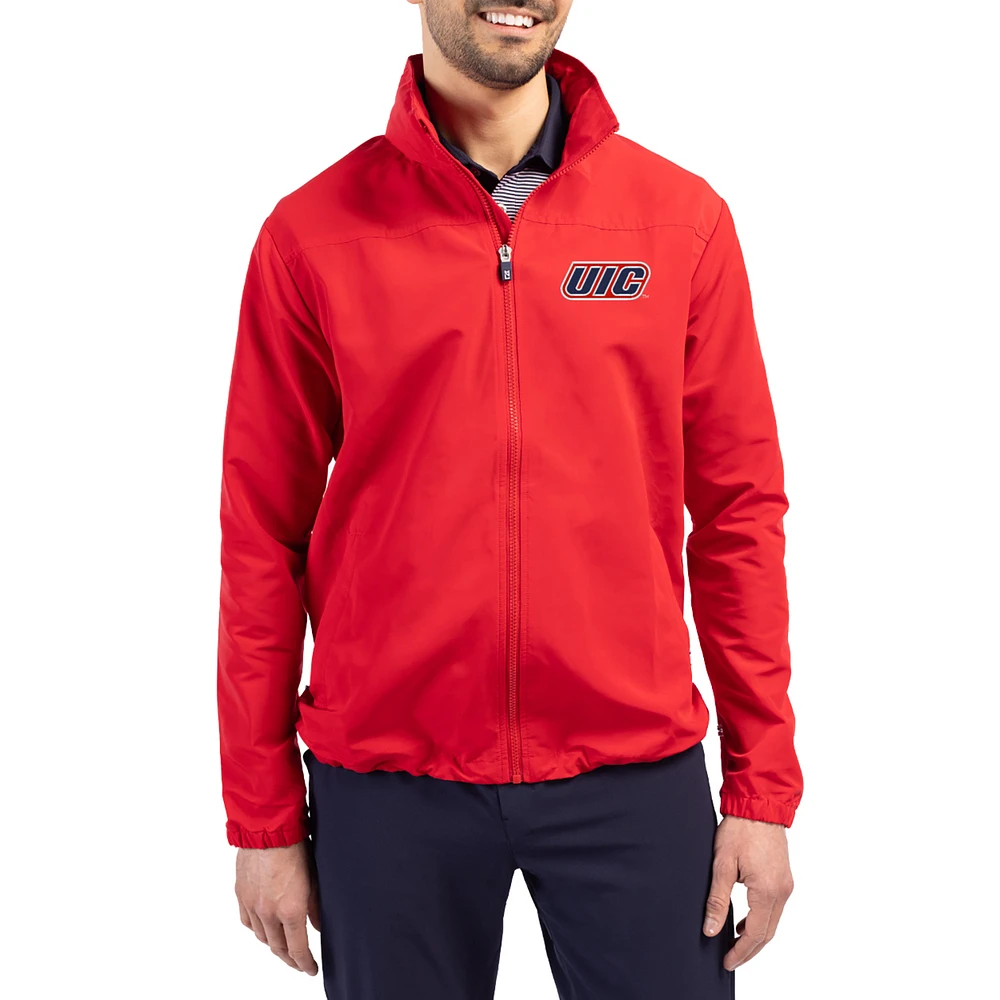 Men's Cutter & Buck UIC Flames Charter Eco Recycled Full-Zip Jacket
