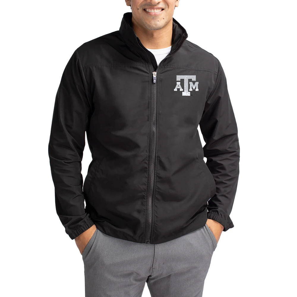 Men's Cutter & Buck Texas A&M Aggies Charter Eco Recycled Full-Zip Jacket
