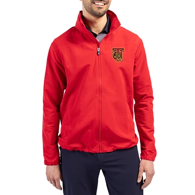 Men's Cutter & Buck Tuskegee Golden Tigers Charter Eco Recycled Full-Zip Jacket