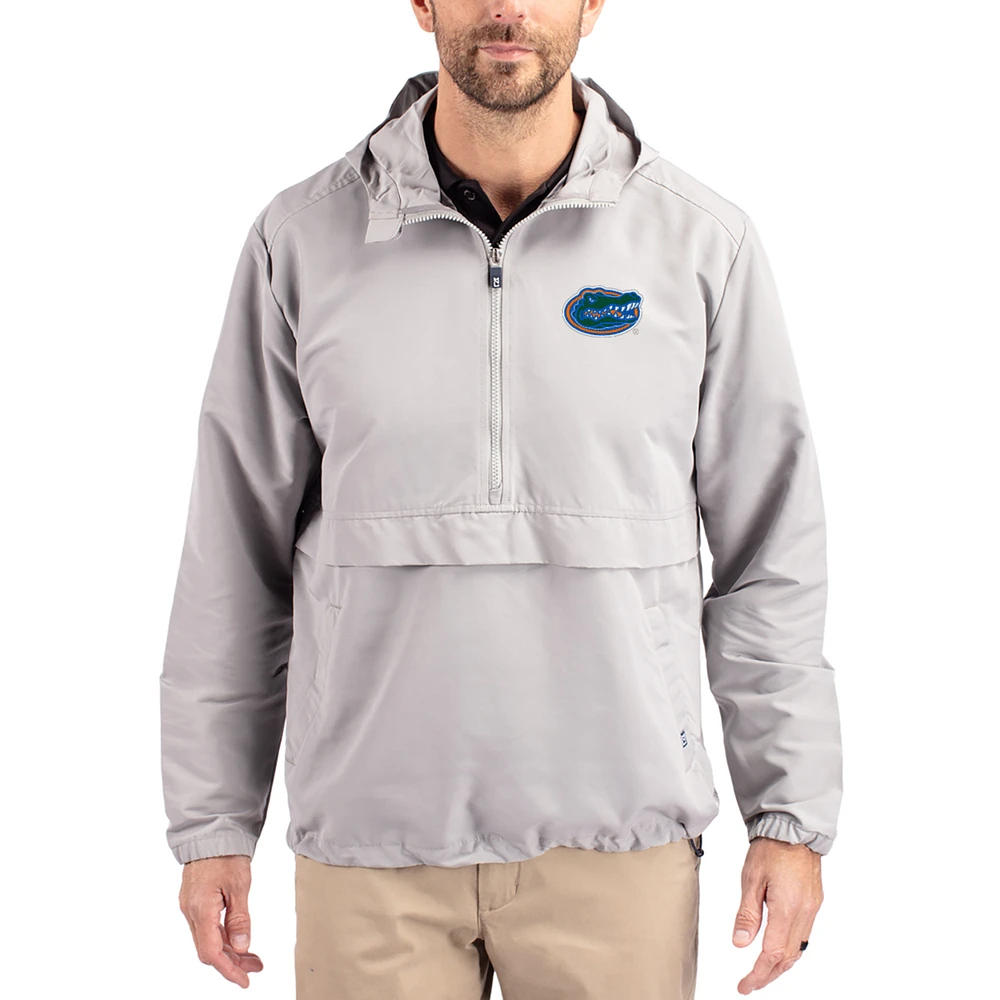 Men's Cutter & Buck Florida Gators Charter Eco Recycled Half-Zip Anorak Jacket