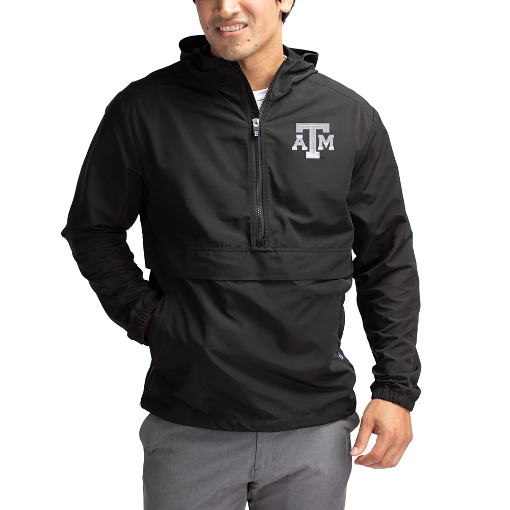 Men's Cutter & Buck Texas A&M Aggies Charter Eco Recycled Half-Zip Anorak Jacket