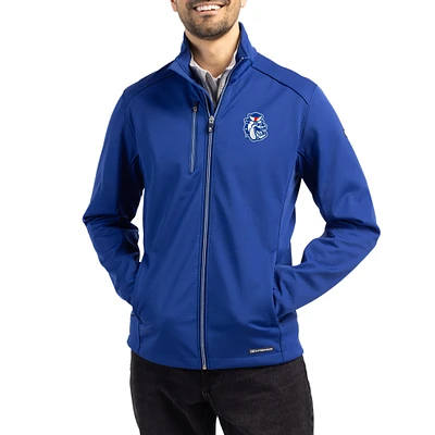 Men's Cutter & Buck Fresno State Bulldogs Evoke Eco Softshell Recycled Full-Zip Jacket
