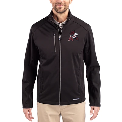 Men's Cutter & Buck Arkansas Razorbacks Evoke Eco Softshell Recycled Full-Zip Jacket