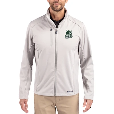 Men's Cutter & Buck Portland State Vikings Evoke Eco Softshell Recycled Full-Zip Jacket