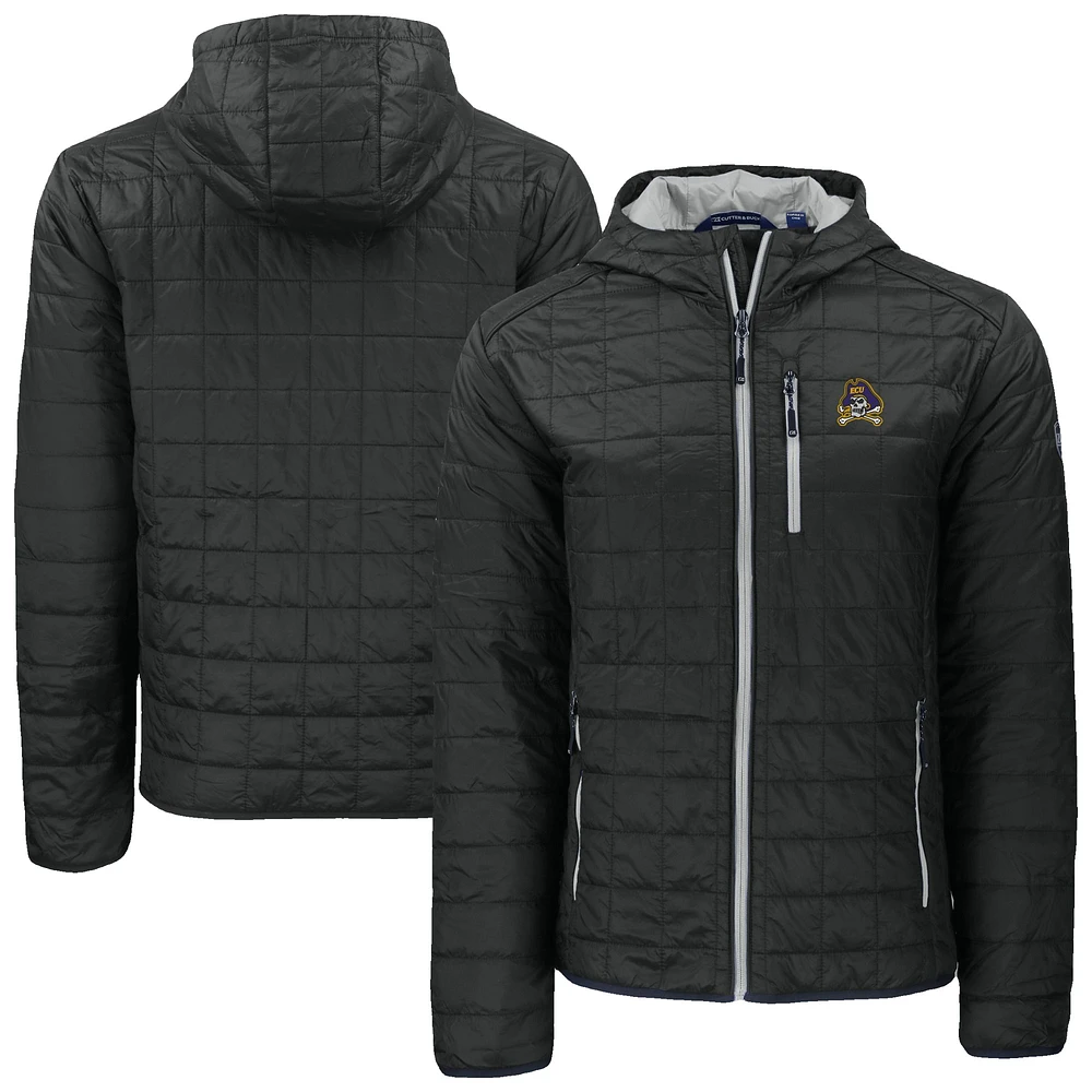 Men's Cutter & Buck ECU Pirates Rainier Eco PrimaLoft Hooded Full-Zip Jacket