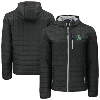 Men's Cutter & Buck Marshall Thundering Herd Rainier Eco PrimaLoft Hooded Full-Zip Jacket