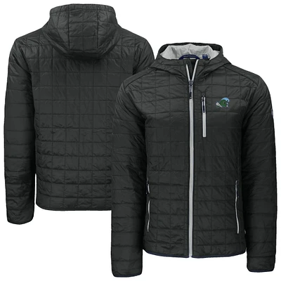 Men's Cutter & Buck Tulane Green Wave Rainier Eco PrimaLoft Hooded Full-Zip Jacket