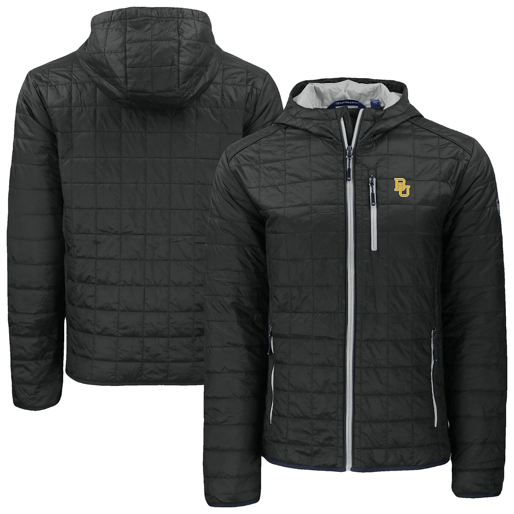 Men's Cutter & Buck Baylor Bears Rainier Eco PrimaLoft Hooded Full-Zip Jacket