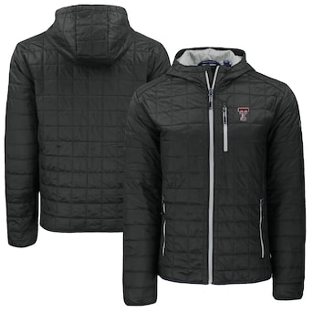 Men's Cutter & Buck Texas Tech Red Raiders Rainier Eco PrimaLoft Hooded Full-Zip Jacket
